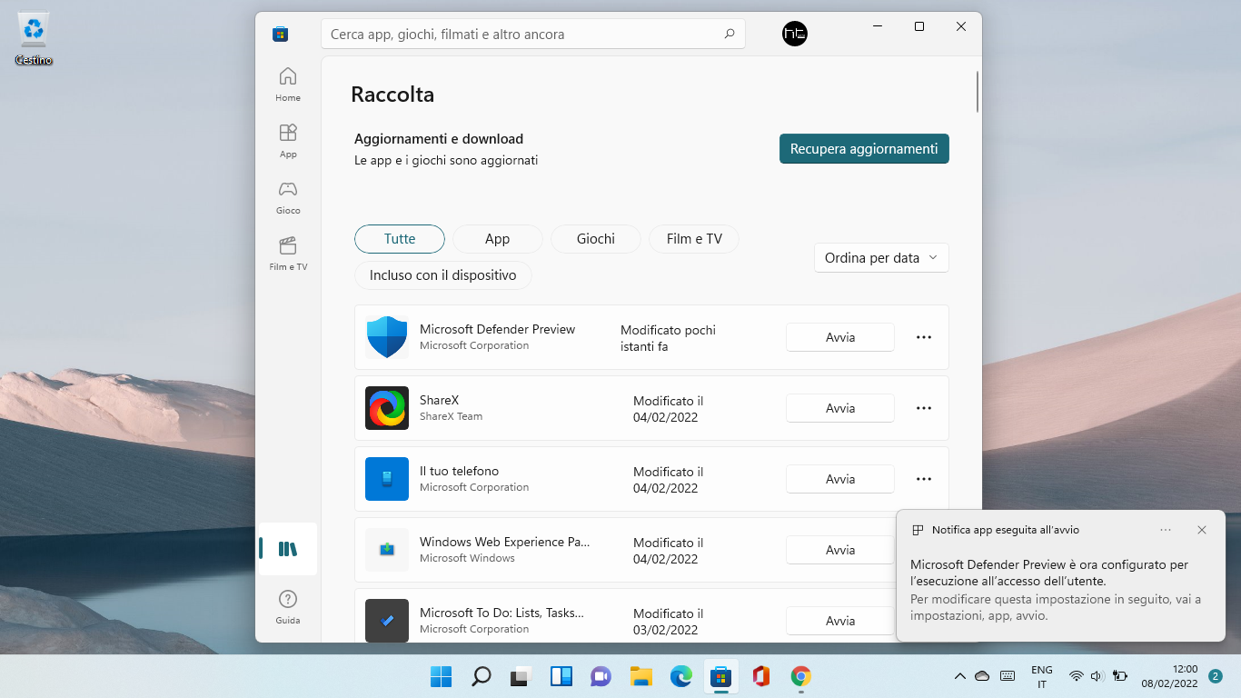 Download Microsoft Defender Preview per Windows 10 e Windows 11